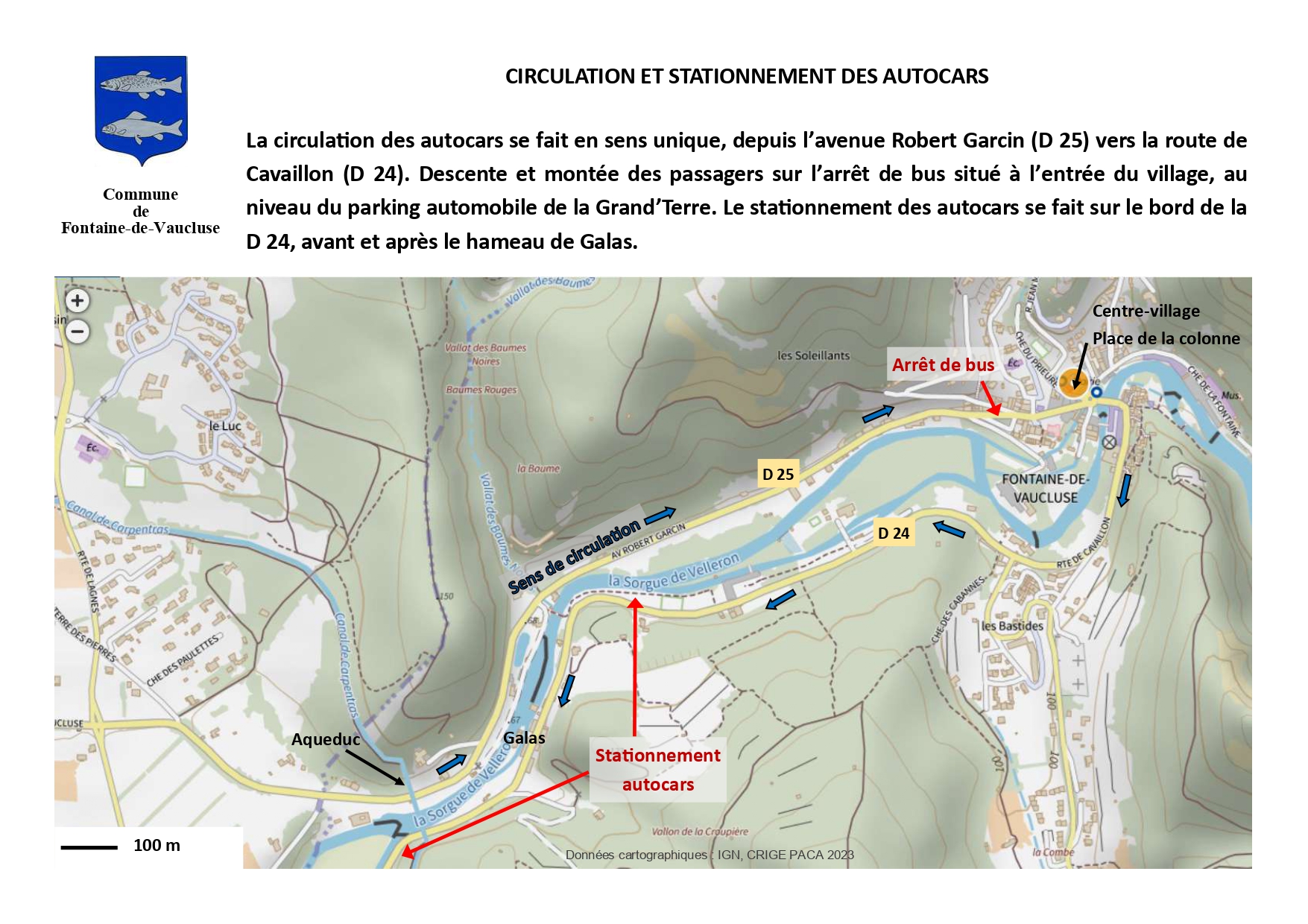 circulation et stationnement autocar